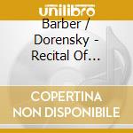Barber / Dorensky - Recital Of Sergei Dorensky cd
