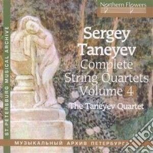 Sergei Taneyev - Complete String Quartets Vol. 4 cd musicale di Taneyev Ivanovich Se