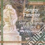 Sergei Taneyev - Complete String Quartets Vol. 4 cd