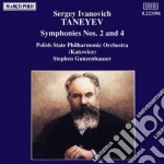 Taneyev Sergey Ivanovich - Sinfonia N.2, N.4 Op.12 cd
