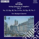 Louis Spohr - Quartetti X Archi Vol.8 (integrale): N.13 E N.14 Op.45 cd