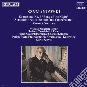 Karol Szymanowski - Sinfonie N.3 E N.4 cd musicale di Szymanowski Karol