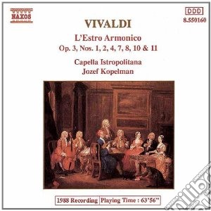 Antonio Vivaldi - L'Estro Armonico: Concerto N.1, N.2, N.4, N.7, N.8, N.10, N.11 Op.3 cd musicale di Jozef Kopelman