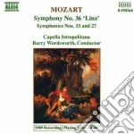 Wolfgang Amadeus Mozart - Symphony No.36 K 425 linz, N.33 K 319,n.27 K 199 cd