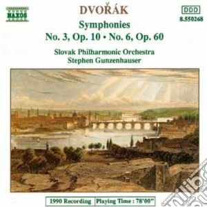 Antonin Dvorak - Symphony No.3 Op.10, N.6 Op.60 cd musicale di Antonin Dvorak