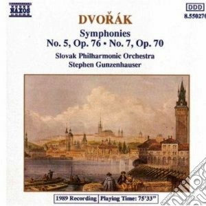 Antonin Dvorak - Symphonies No.5 Op.76, No.7 Op.70 cd musicale di Antonin Dvorak