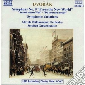 Antonin Dvorak - Sinfonia N.9 Op.95 dal Nuovo Mondo, Variazioni Sinfoniche Op.78 cd musicale di Antonin Dvorak