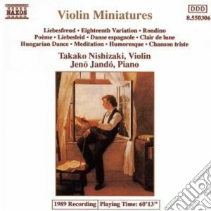 Takako Nishizaki: Violin Miniatures cd musicale