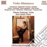 Takako Nishizaki: Violin Miniatures cd