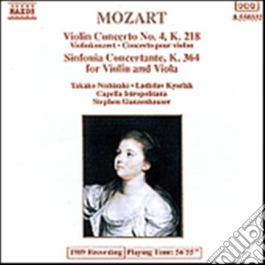 Wolfgang Amadeus Mozart - Concerto X Vl E Orchestra N.4 K 218, Sinfonia Concertante X Vl, Vla E Orchestra cd musicale di Stephen Gunzenhauser