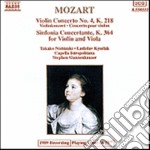 Wolfgang Amadeus Mozart - Concerto X Vl E Orchestra N.4 K 218, Sinfonia Concertante X Vl, Vla E Orchestra