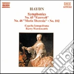 Joseph Haydn - Symphony No.45 degli Addii, N.48 maria Theresia, N.102 cd