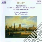 Joseph Haydn - Symphony No.85 la Regina, N.92 oxford, N.103 rullo Di Tamburo cd