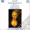 Joseph Haydn - String Quartets Op.71, Apponyi Quartets cd musicale di Haydn franz joseph