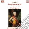Joseph Haydn - Quartetto X Archi N.1, N.2, N.3 Op.54 cd