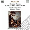 Wolfgang Amadeus Mozart - Danze Tedesche N.1 > N.12 K 586, 6 Danze Tedesche K 600, 4 Danze Tedesche K 602, cd