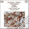 Cesar Franck / Edvard Grieg - Violin Sonatas cd
