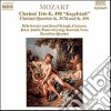 Wolfgang Amadeus Mozart - Quartetto X Clar E Archi K 317d, K 496,trio X Clar, Vla E Pf K 498 'kegelstatt' cd