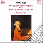 Wolfgang Amadeus Mozart - Quartetti X Archi Vol.2 (integrale): Quartetto K 80, K 155, K 157, K 387 cd