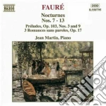 Gabriel Faure' - Notturno N.7 > N.13, Preludio N.3, N.9 Op.103, 3 Romanze Senza Parole cd