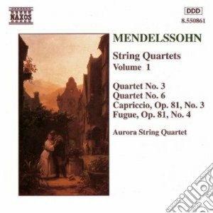 Felix Mendelssohn - Quartetti X Archi Vol.1: N.6 Op.80, N.3op.44, Capriccio N.3 Op.81, Fuga N.4 Op. cd musicale di Felix Mendelssohn