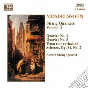 Felix Mendelssohn - String Quartets Vol.3 cd musicale di Felix Mendelssohn
