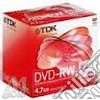 Dvd Vergini - Tdk Dvd-Rw Riscrivibili (Scatola 10 Pezzi) cd