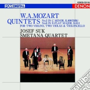 Wolfgang Amadeus Mozart - String Quintet 2, 6: Suk, Sm cd musicale di Smetana Quartet