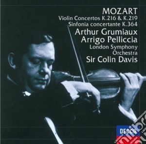Wolfgang Amadeus Mozart - Violin Concertos Nos.3 & 5/Sinfonia Concertante cd musicale di Arthur Grumiaux