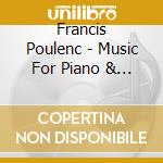 Francis Poulenc - Music For Piano & Wind cd