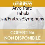 Arvo Part: Tabula Rasa/Fratres:Symphony No.3 cd musicale di Jarvi, Neeme
