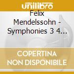 Felix Mendelssohn - Symphonies 3 4 & 5 cd musicale di Felix Mendelssohn