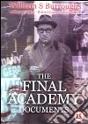 (Music Dvd) William S. Burroughs - The Final Academy Documents cd