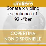 Sonata x violino e continuo n.1 92 -*ber cd