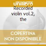 Recorded violin vol.2, the cd