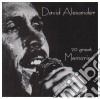 David Alexander - David Alexander - Memories cd