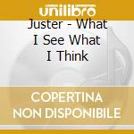 Juster - What I See What I Think cd