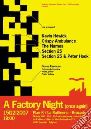 (Music Dvd) Factory Night (Once Again) 15.12.2 cd musicale