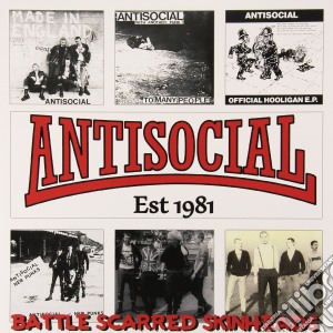 (LP Vinile) Antisocial - Battle Scarred Skinheads (the Best Of) 12