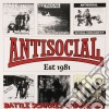 (LP Vinile) Antisocial - Battle Scarred Skinheads (the Best Of) 12' Lp cd