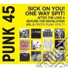 (LP VINILE) Punk 45-sick on you-one way spit dlp cd