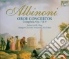 Tomaso Albinoni - Oboe Concertos Complete (3 Cd) cd