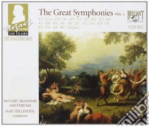 Wolfgang Amadeus Mozart - The Great Symphonies Vol. 1 - Linden Jaap Ter Dir / mozart Akademie Amsterdam (3 Cd) cd musicale di Wolfgang Amadeus Mozart