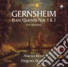 Gernsheim Friedrich - Quartetti Per Pianoforte N.1 Op.6 E N.3op.47 cd