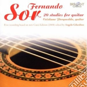 Fernando Sor - 20 Studies For Guitar Music (new Edition By Angelo Giardino) cd musicale di Fernando Sor