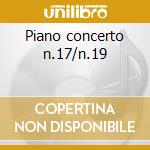 Piano concerto n.17/n.19 cd