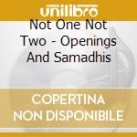 Not One Not Two - Openings And Samadhis cd