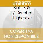Sinf. 3 & 4 / Divertim. Ungherese cd