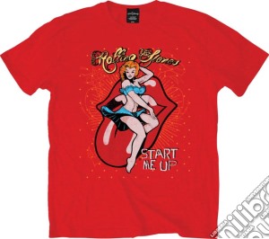 Rolling Stones (The): Start Me Up Red (T-Shirt Unisex Tg. S) cd musicale di Rolling Stones