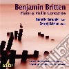 Benjamin Britten - Concerto Per Piano Op 13 (1938) cd